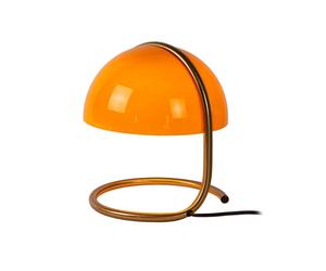 Lucide Cato Single Light Table Lamp In Orange Finish