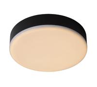 Lucide 'CERES' Dimmable Stylish Mountable Bathroom LED Flush Ceiling Light in Black Lucide Black