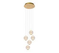 LUCIDE CINTRA - Pendant Light - Ø 32 cm - LED Dim. - 5x4,7W 2700K - Transparant