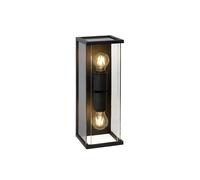 Lucide 'CLAIRE' Dimmable Stylish Outdoor Décor Vintage Twin Wall Light 2xE27 in Black Lucide Black
