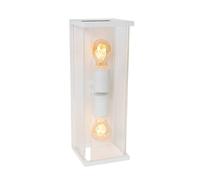 Lucide Claire Half Lantern Outdoor Twin Wall Light White