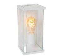 Lucide Claire Half Lantern Outdoor Wall Light With Pir Sensor White