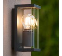 Lucide Claire Mini outdoor wall lamp, glass shade, 1-bulb