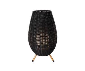 Lucide Colin Standard Re-Chargeable Outdoor Table Lamp In Black Finish