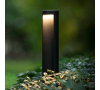 Lucide Combo LED path light, black, 65 cm, aluminium, IP54