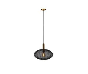 Lucide Corina Single Light Ceiling Pendant In Black Finish