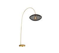 Lucide Corina Single Light Floor Lamp In Black Finish