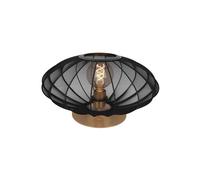 Lucide Corina table lamp, black, Ø 40 cm, E27