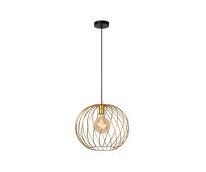 Lucide Danza Single Light Large Pendant In Matt Gold Finish