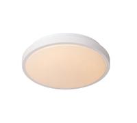 Lucide Dasher Modern Flush Ceiling Light Bathroom 29,3Cm - Led - 1X12W 2700K - Ip44 - White