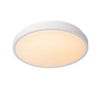 Lucide Dasher Modern Flush Ceiling Light Bathroom 34,8Cm - Led - 1X18W 2700K - Ip44 - White