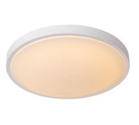 Lucide Dasher Modern Flush Ceiling Light Bathroom 41Cm - Led - 1X24W 2700K - Ip44 - Black