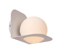 Lucide Davy Single Light Bathroom Flush Wall Fitting- White