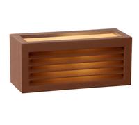 Lucide Dimo Modern Wall Light Outdoor - 1Xe27 - Ip54 - Rust Brown