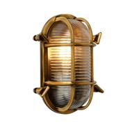 Lucide Dudley outdoor wall light, brass