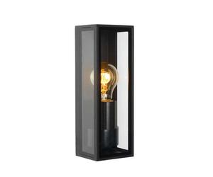 Lucide Dukan Half Lantern Outdoor Wall Light Black