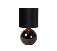 Lucide Esterad Single Light Table Lamp In Black Finish