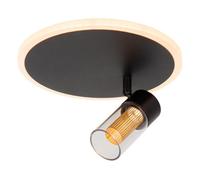 Lucide Everina Led Single Ceiling Spotlight With Remote Control Black