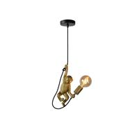 Lucide Extravaganza Chimp pendant light, gold matt/black
