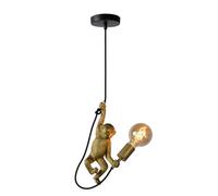 Lucide Extravaganza Chimp Retro Pendant Light 17,6Cm - 1Xe27 - Black