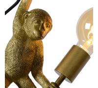 Lucide Extravaganza Chimp wall light, gold matt/black