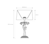 Lucide Extravaganza Coconut Table Lamp - Green & Gold