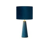 Lucide Extravaganza Velvet Table Lamp - Turquoise