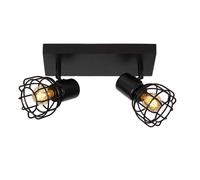Lucide Filox downlight, black, 2-bulb
