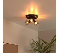 Lucide Filox downlight, black, 2-bulb