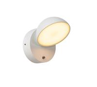 Lucide Finn LED Outdoor Flush Light with Dusk to Dawn Sensor - White