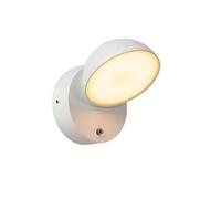 Lucide 'FINN' Modern Non Dimmable Day Night Sensor Stylish Outdoor Wall Light in White Lucide White