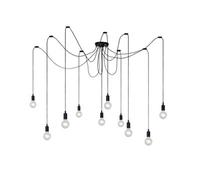 Lucide Fix Modern Pendant Light - 10Xe27 - Black, Black