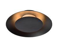 Lucide Foskal LED Flush Ceiling Fitting In Black Finish