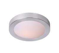 Lucide 'FRESH' Dimmable Stylish Modern Bathroom Flush Ceiling Light 2xE27 in Grey Lucide Grey