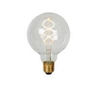 LUCIDE G95 - Glühfadenlampe - Ø 9,5 cm - LED Dim. - E27-1x4,9W 2700K - Transparent