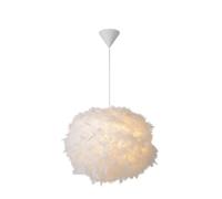 Lucide Goosy Single Light Soft Ceiling Pendant In White Finish