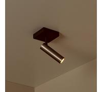 Lucide Grado ceiling spotlight, length 10 cm, grey, metal