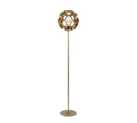 Lucide Hannelore Floor Lamp Diameter 30Cm 1Xe27 - Matt Gold, Brass