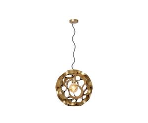 Lucide Hannelore Large Single Light Ceiling Pendant - Matt Gold