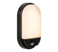 Lucide Hups Ir - Pir Wall Light Outdoor - Led - 1X10W 3000K - Ip54 - Black