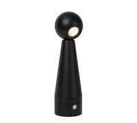 Lucide Ipsos Rechargeable Table Lamp Battery Pack Led Dim To Warm 3000K/3200K - Black, Black