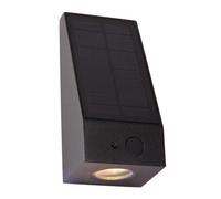 Lucide Irwin Wall Light Outdoor- Solar - Led Dim. 2850K/3150K Ip54 - Day/night Sensor - Black