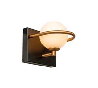 Lucide Isobel Bathroom Flush Wall Light - Black