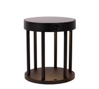 Lucide Jackson Bollard Light- Solar Diameter 16Cm Led Dim To Warm 2850K/3150K Ip54 - Day/night Sensor - Black