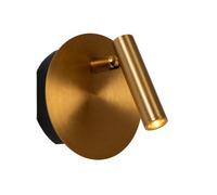 Lucide Jolijn - Rechargeable Bedside Lamp - Battery - 10,2 Cm - Led - 1X2W 3000K - Magnetic System - Matt Gold