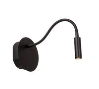 Lucide Jolijn - Rechargeable Bedside Lamp - Battery - 11 Cm - Led - 1X2W 3000K - With Magnetic Mounting System - Black