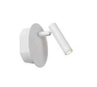 Lucide LED rechargeable wall spot Jolijn, white, Ø 10.2 cm, magnet