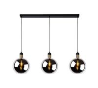 Lucide Julius Modern Bar Pendant Light - 3Xe27 - Smoke Grey