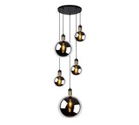 Lucide 'JULIUS' Dimmable Stylish Indoor Vintage Cluster Pendant Light 5xE27 in Grey Lucide Grey