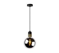 Lucide Julius hanging light, 1-bulb, smoke grey, Ø 20 cm